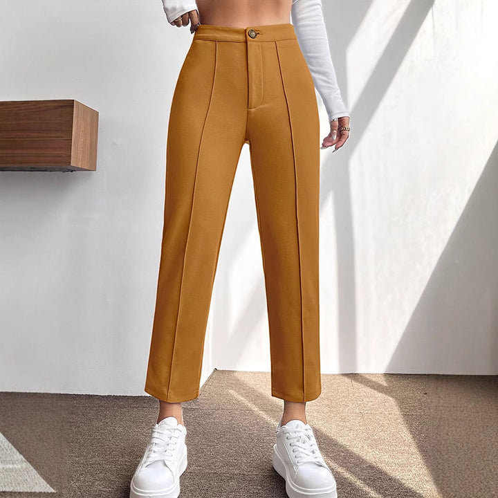 Dame elegant chinos bukser med figurtilpasset passform Skjora