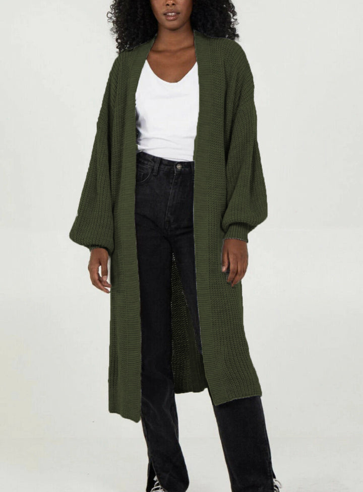 Kvinne strikket kåpe i uformell oversized design Skjora