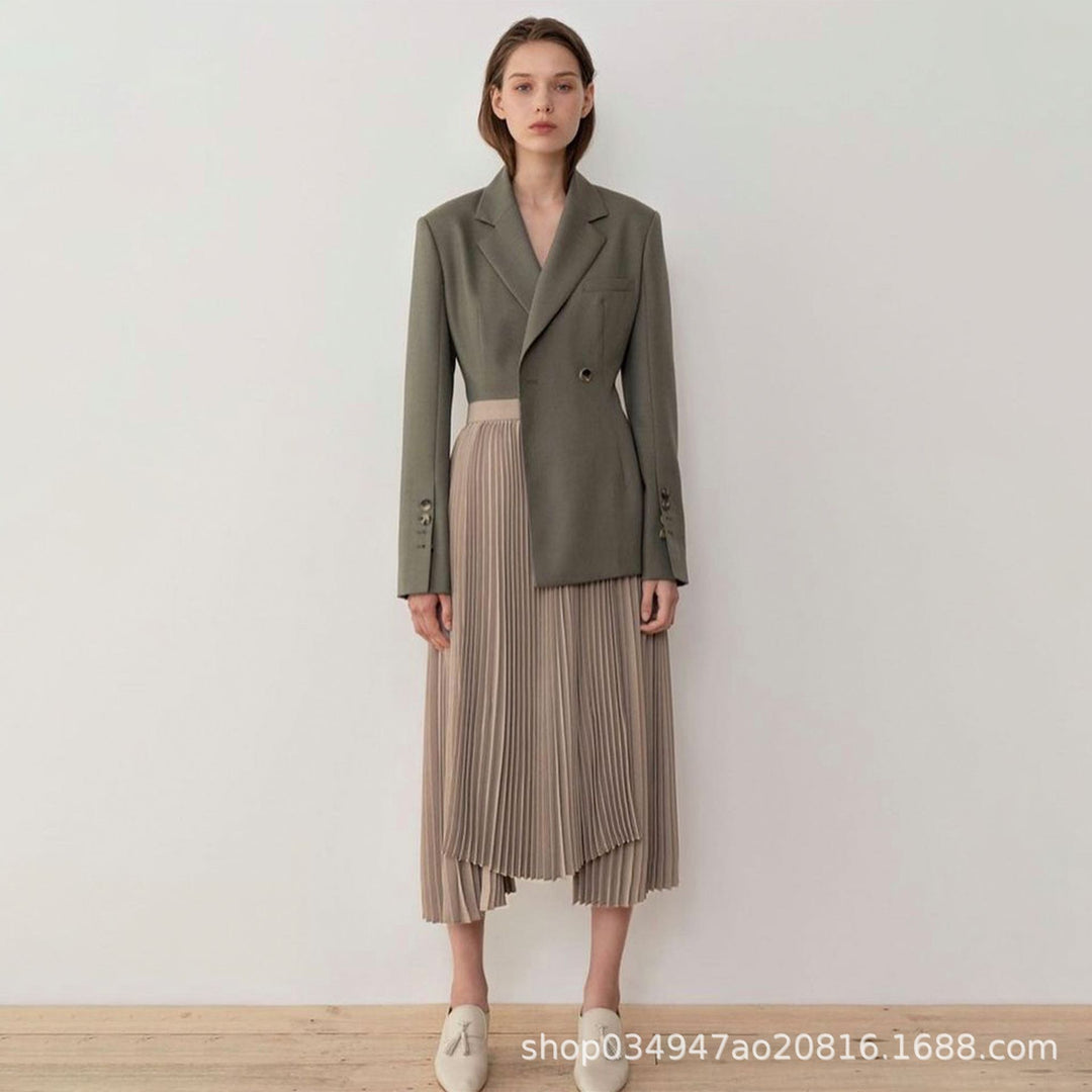 Dame Elegant og moderne blazer med innsnittet skjæring Skjora