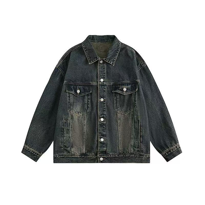 Kvinne denimjakke med vintage vask og praktiske lommer Skjora