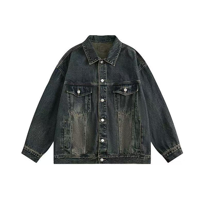 Kvinne denimjakke med vintage vask og praktiske lommer Skjora