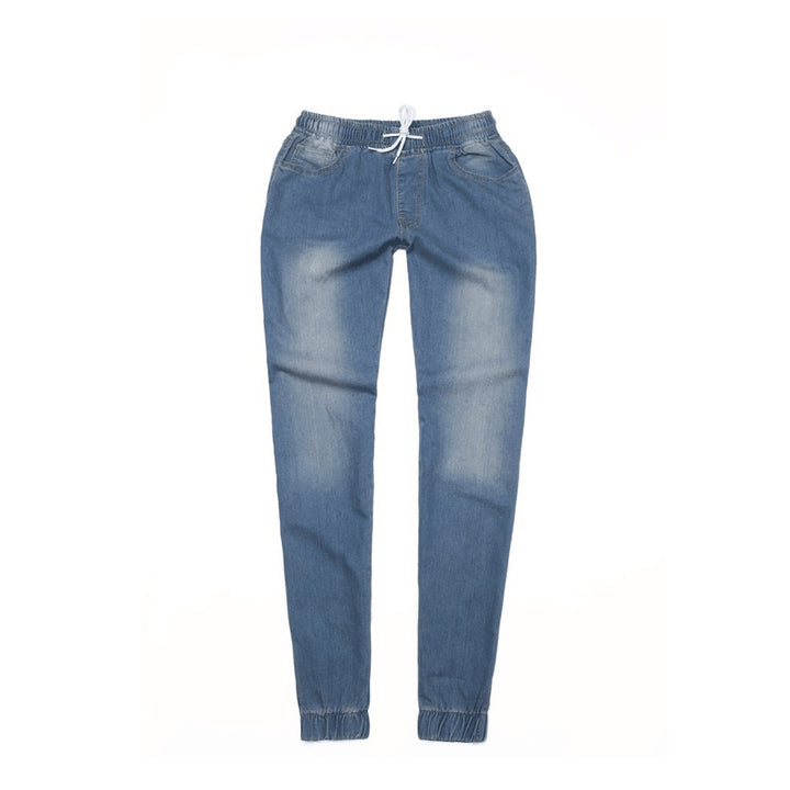 Dame Sporty Denim Joggebukse Skjora