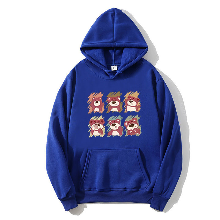 Ladies' Hoodie with Animal Cartoon Design Skjora
