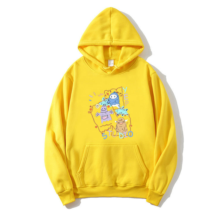 Damen Kapuzenpullover mit verspieltem Cartoon-Design Skjora