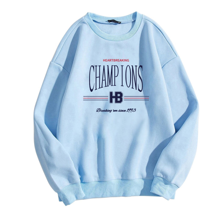 Damer sweatshirt med moderne grafisk trykk Skjora
