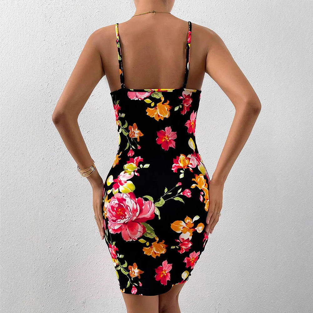 Dame Floral Wrap Dress Skjora