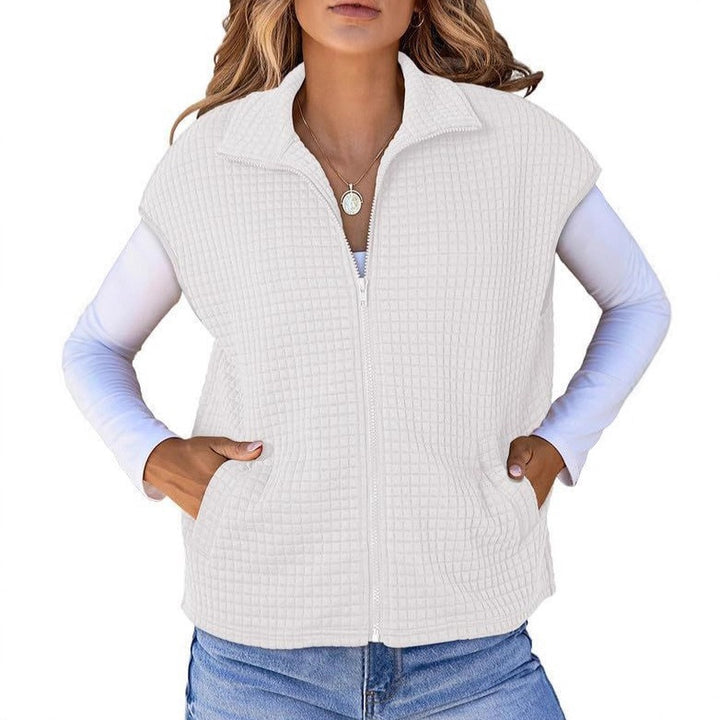 Dames vest med glidelås Skjora