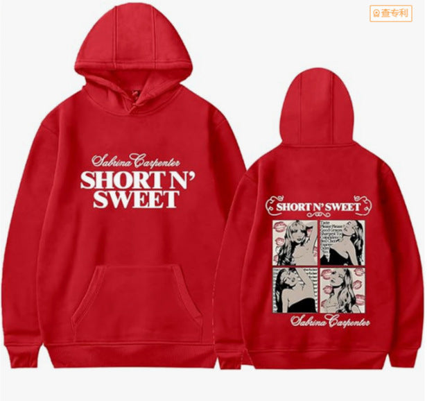 Dame hoodie med kreativ tegneserie design og avslappet snitt Skjora