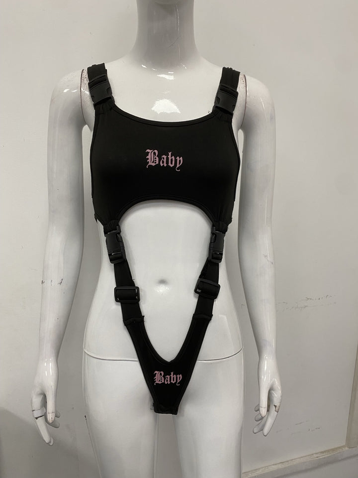 Dame innpakningsbody med unikt design og justerbare stropper Skjora