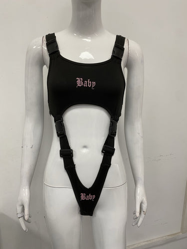 Dame innpakningsbody med unikt design og justerbare stropper Skjora