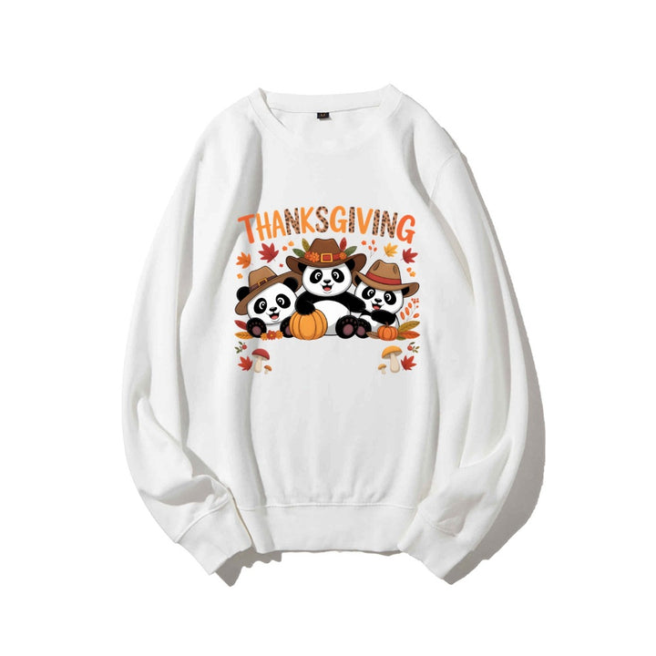 Dame sweatshirt med morsomt dyremotiv og høstmotiv Skjora