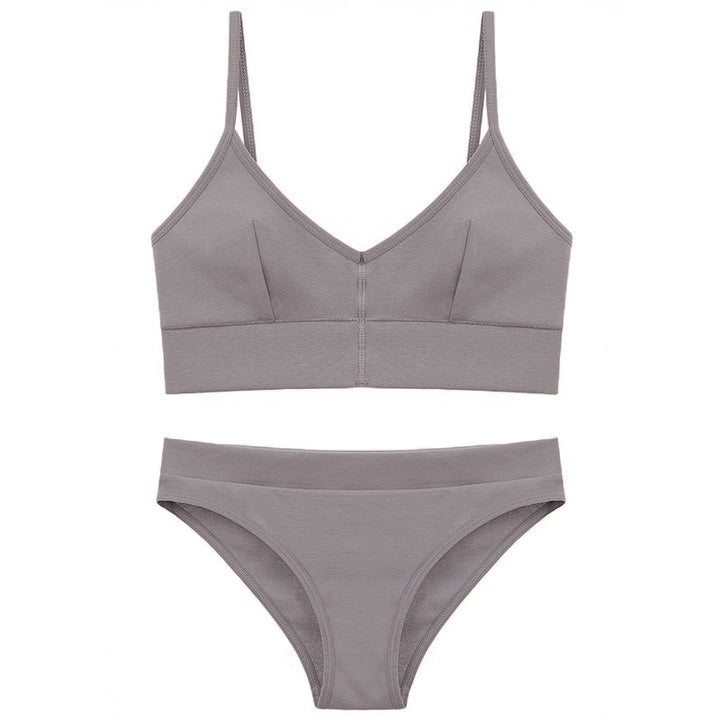 Dame Bikini-set med elegant V-hals og justerbare stropper Skjora