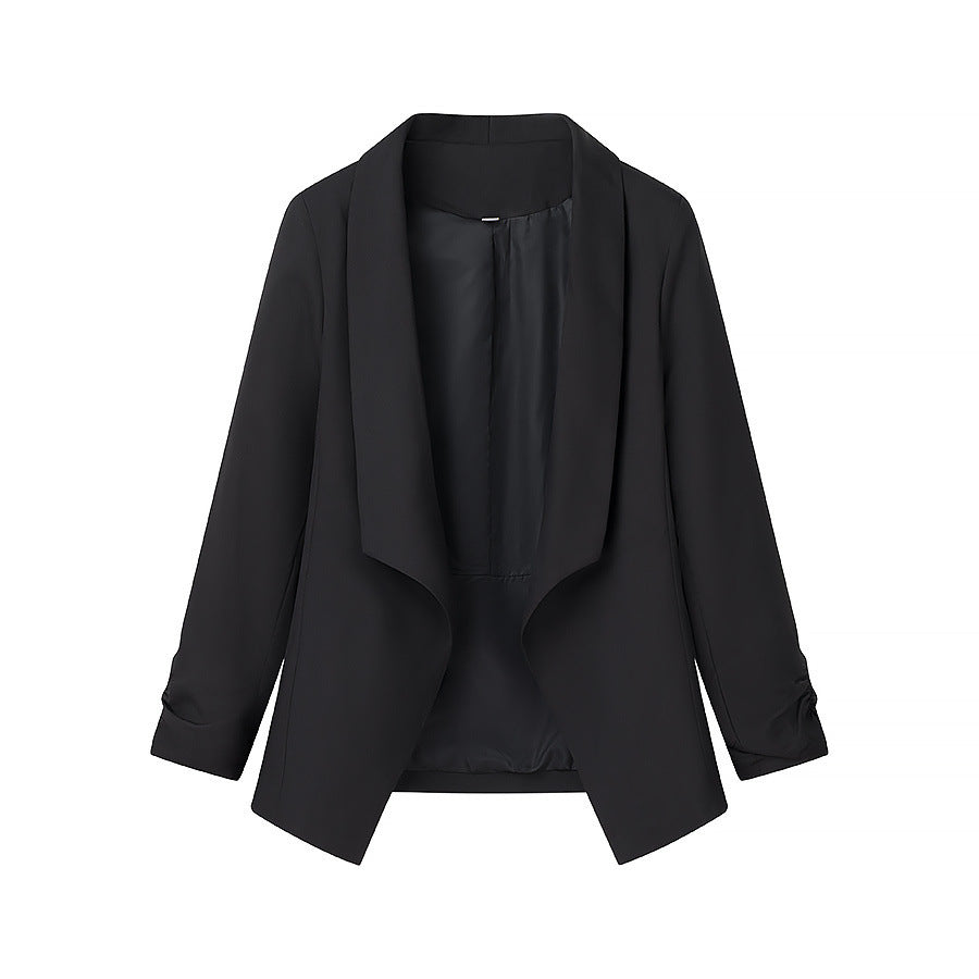 Damer Elegant Jakke med Uformell Snitt og Elegant Krage Skjora