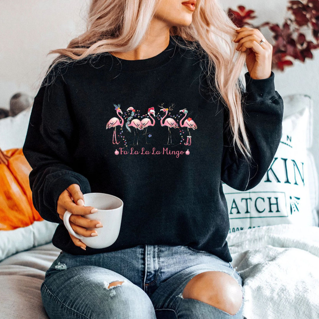 Damegenser med original flamingo-motiv og avslappet snitt Skjora