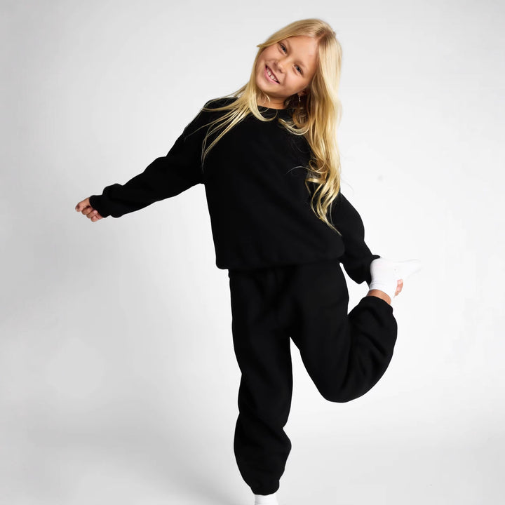 Dames avslappet sweatshirt med droppede skuldre og mykt materiale