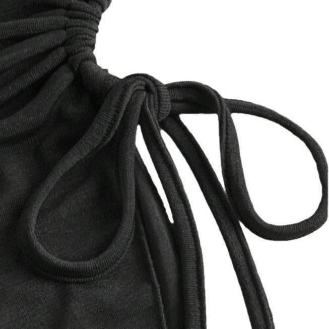 Dame Bandeau-top med moderne omslagdesign og justerbare stropper Skjora