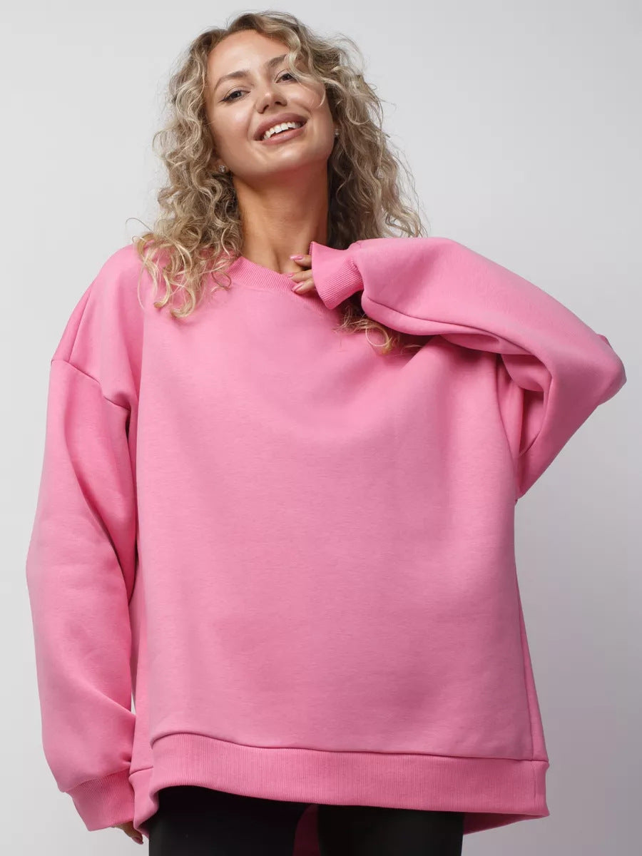 Dames Oversized Sweatshirt met brede mouwen en elastische tailleband Skjora