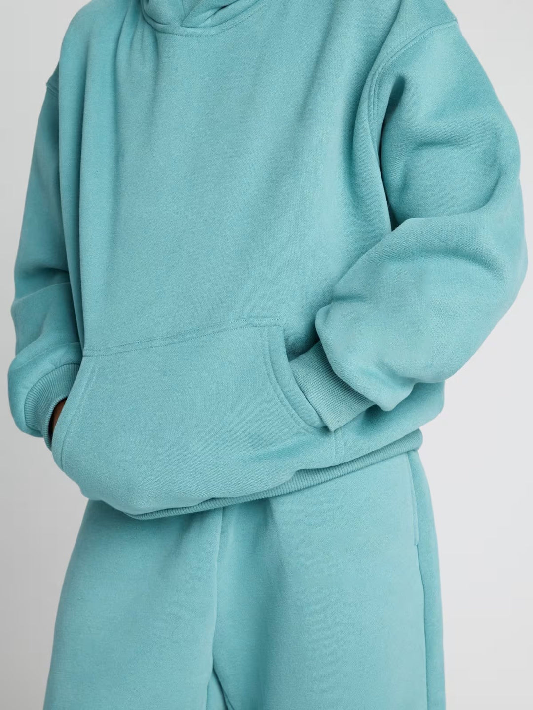 Kvinner Avslappet Fleece Loungewear Sett Skjora