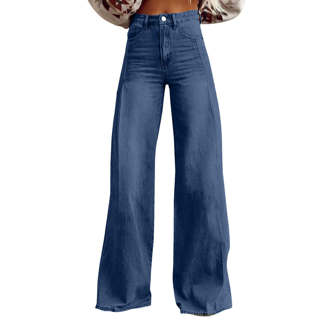 Dame Bredde Høytlivsjeans i Urban Stil Skjora