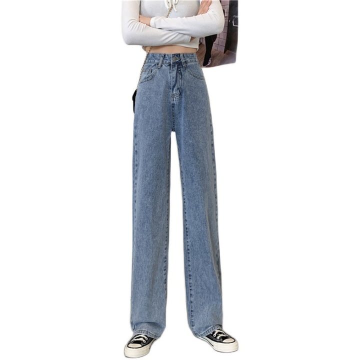 Kvinnenes brede jeans med høy midje Skjora