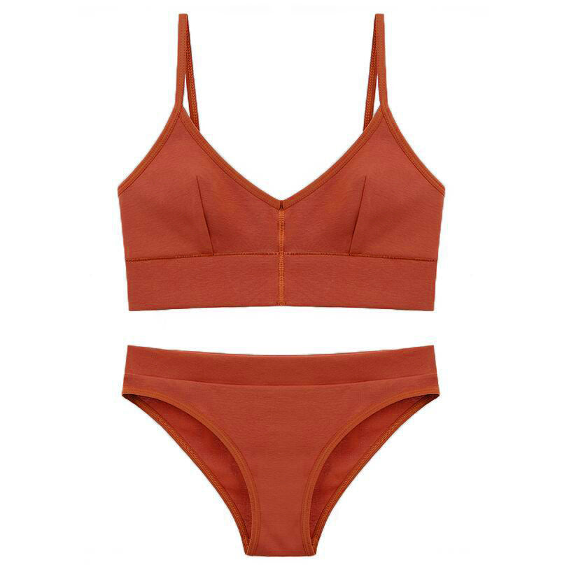 Dame Bikini-set med elegant V-hals og justerbare stropper Skjora
