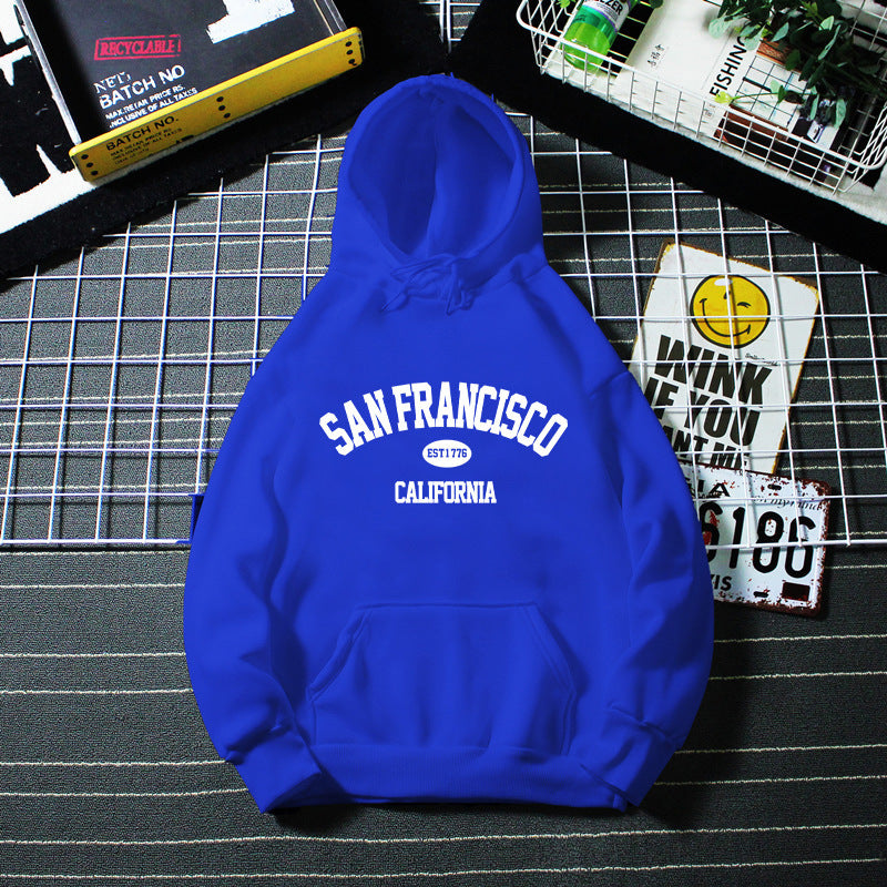 Dame hettegensere med San Francisco trykk Skjora