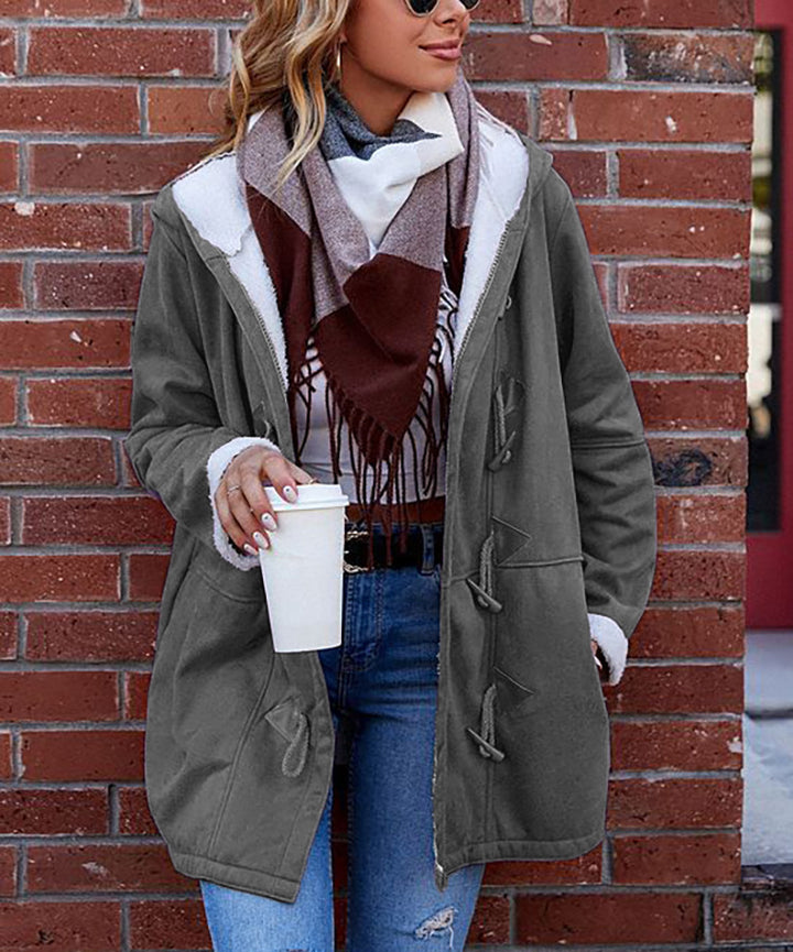 Women's comfortable and stylish outdoor jacket with fleece lining and adjustable drawstring Skjora