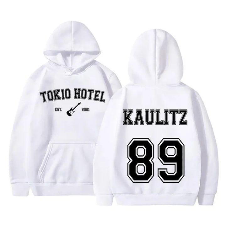 Women's hoodie with modern band design and comfortable fit Skjora