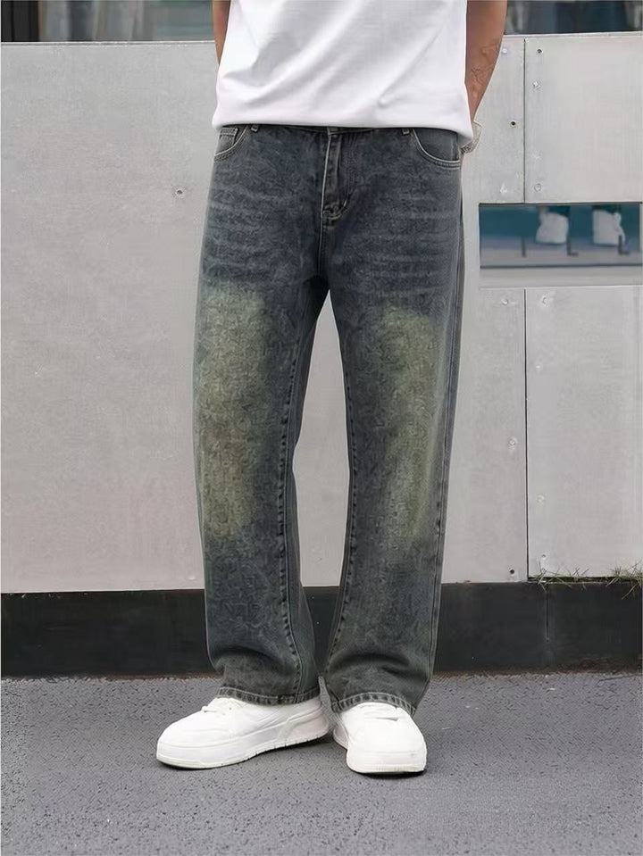 Herre casual jeans med unik design Skjora
