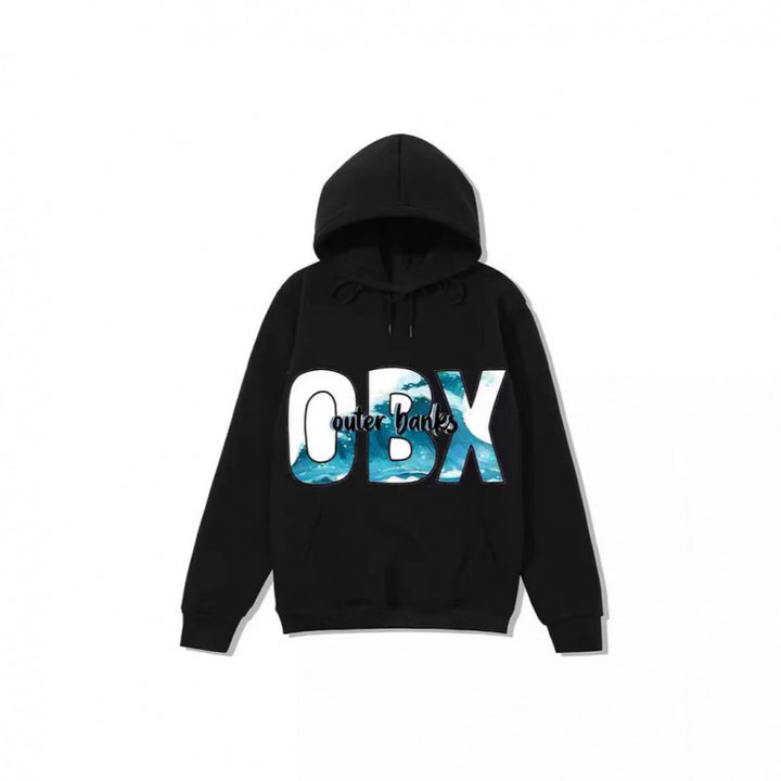 Women's Hooded Sweatshirt with Maritime Graphic Design Skjora