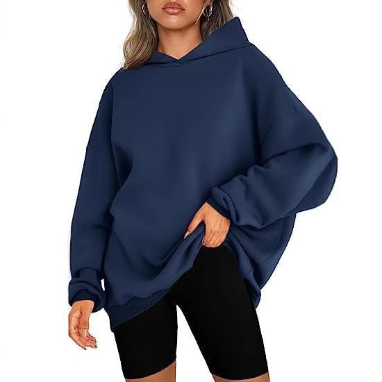 Dame hoodie sweatshirt med inspirerende trykk og behagelig passform Skjora