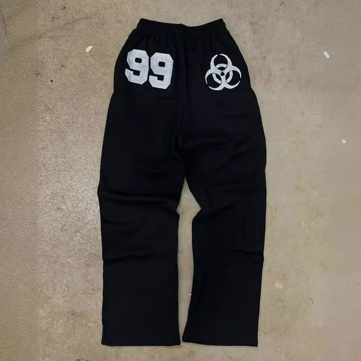 Kvinne joggebukser med urban biohazard-design og komfortabel passform Skjora