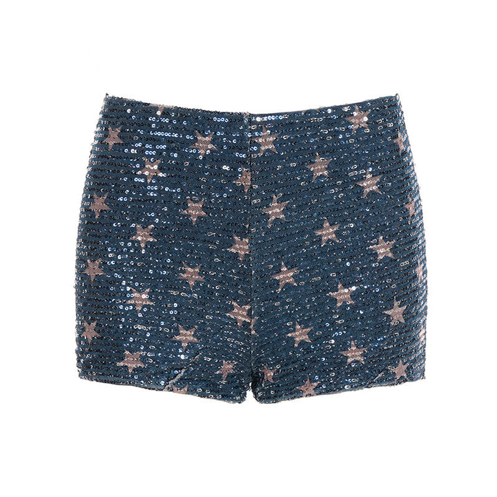 Damer Glitrende Stjerne-Shorts Skjora