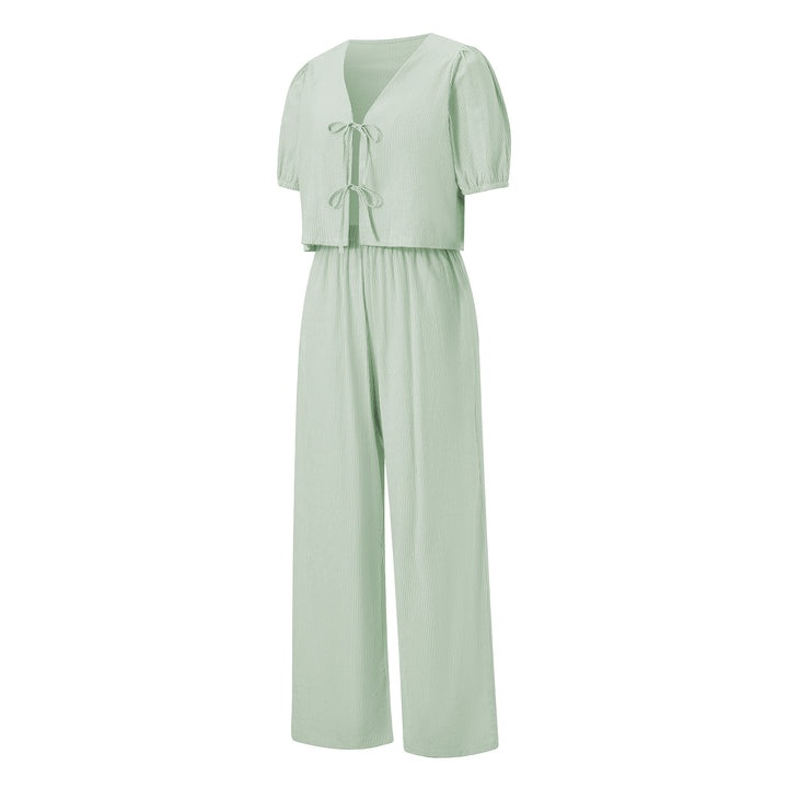 Dame luftig sommer-jumpsuit med rynkeding