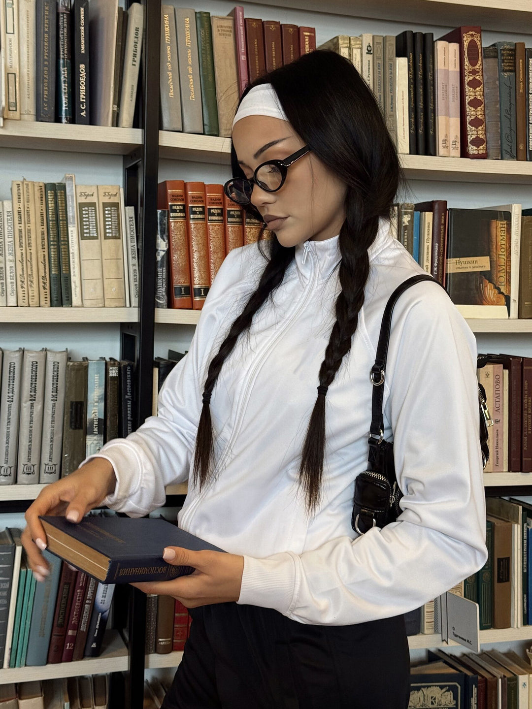 Dames sportieve trainingsset met half-lange rits en elastische manchetten Skjora