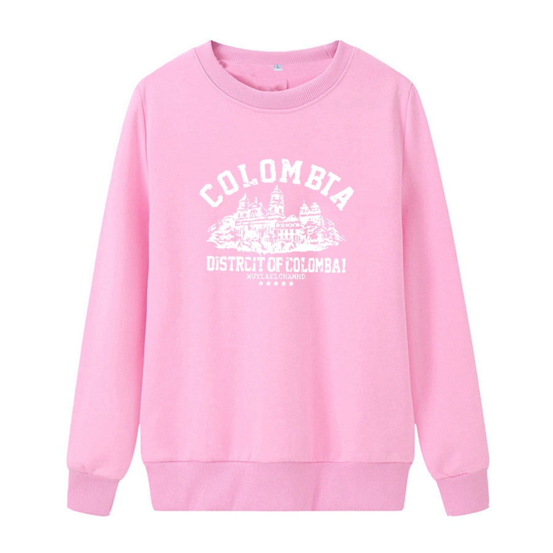Dame sweatshirt med kreativ Colombia-print Skjora