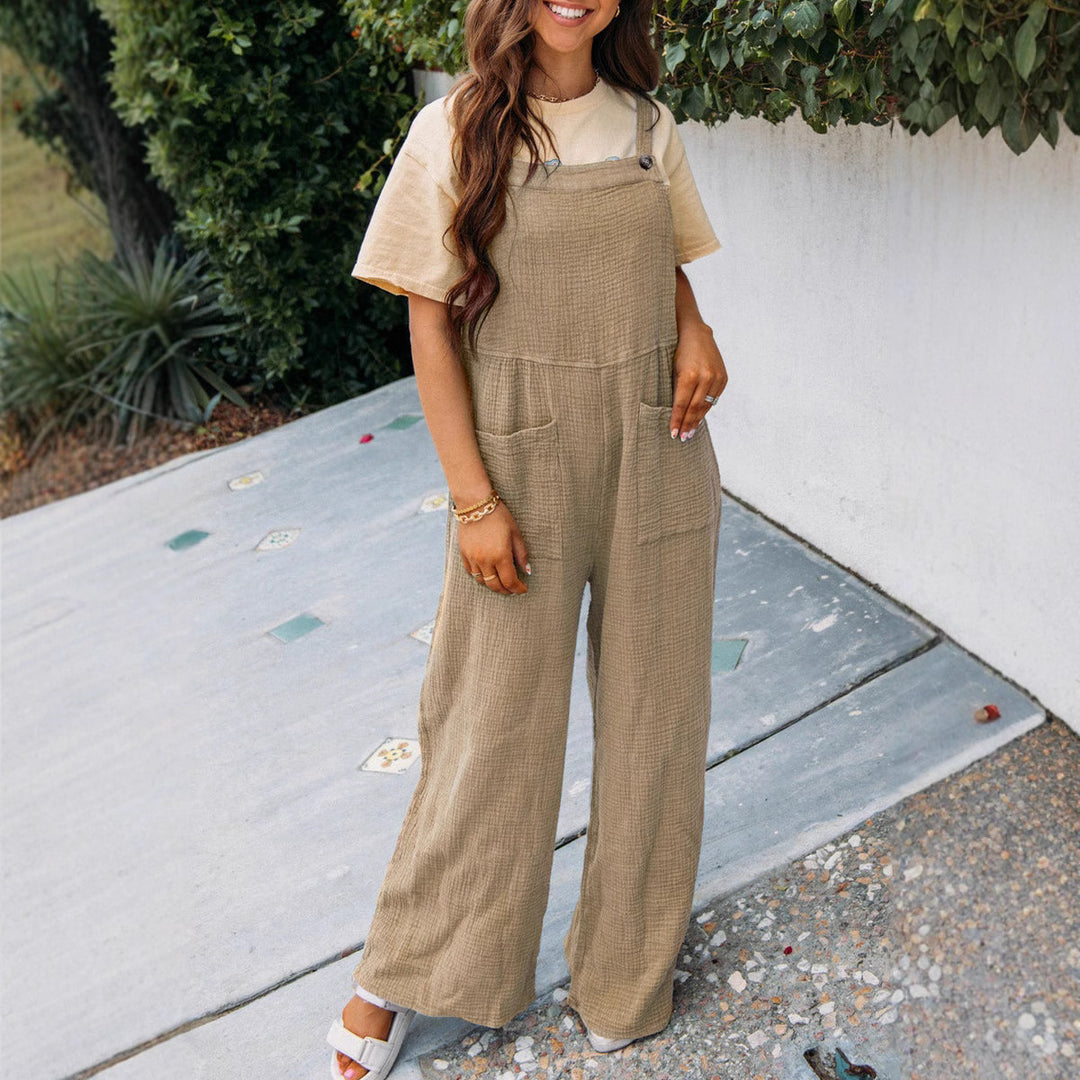 Dame casual overall med praktiske lommer og justerbare stropper Skjora