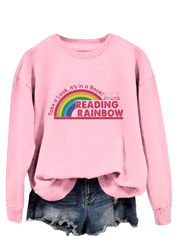 Dame avslappet sweatshirt med unik trykk Skjora