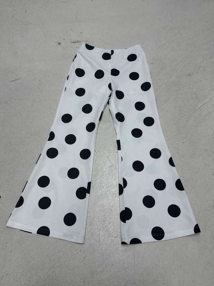 Dame Fashion Baggy Bukser med stilfullt prikkete design Skjora