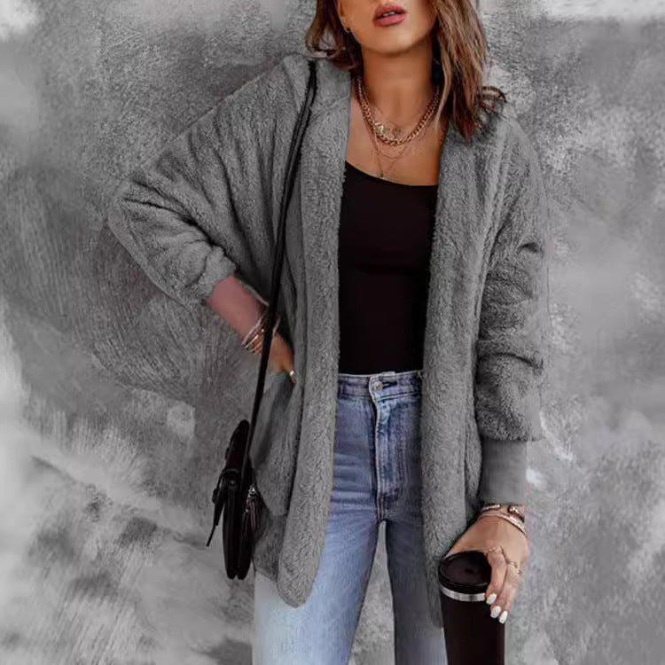 Dames oversized cardigan med mykt materiale og avslappet passform Skjora
