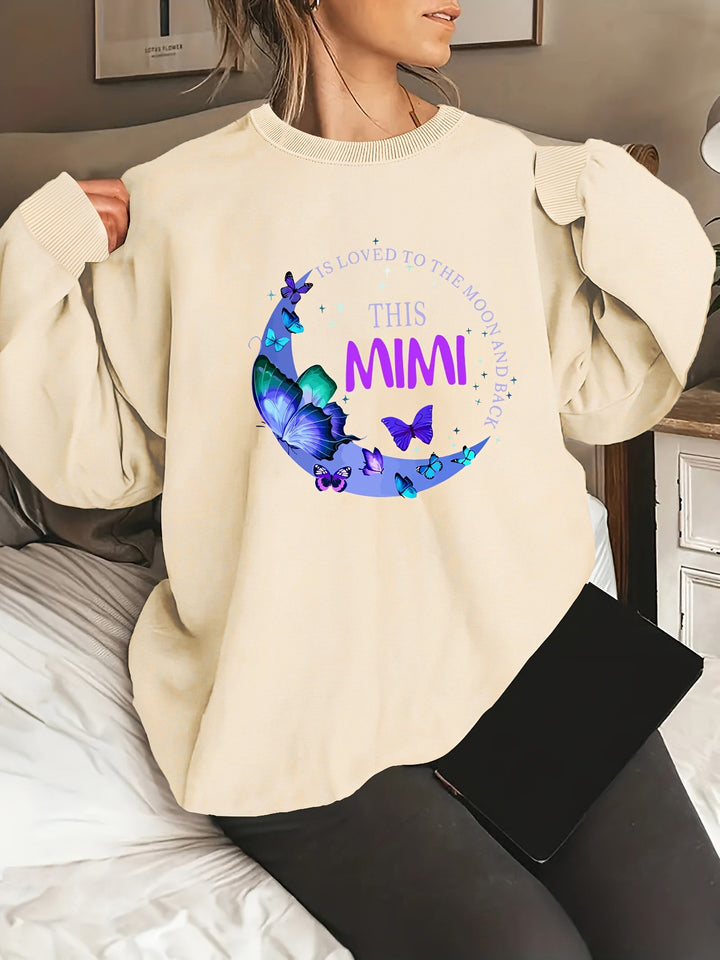 Kvinnens grafiske sweatshirt Skjora