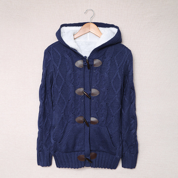 Dame cardigan med høy krage og komfortable knappedetaljer Skjora