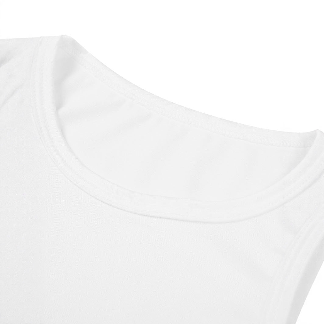 Dame Crop-T-Shirt med kreativ tekst og sløyfedetalj Skjora