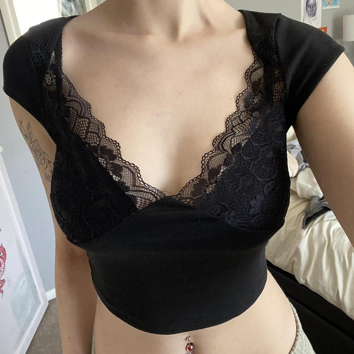 Dame blonde-bustier med raffinert nettdesign Skjora