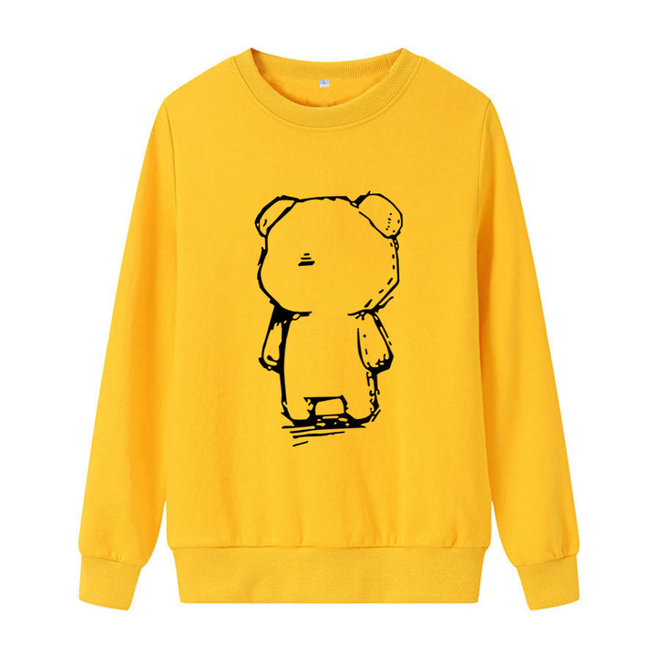 Damegen Sweatshirt med kreativt bjørnemotiv Skjora