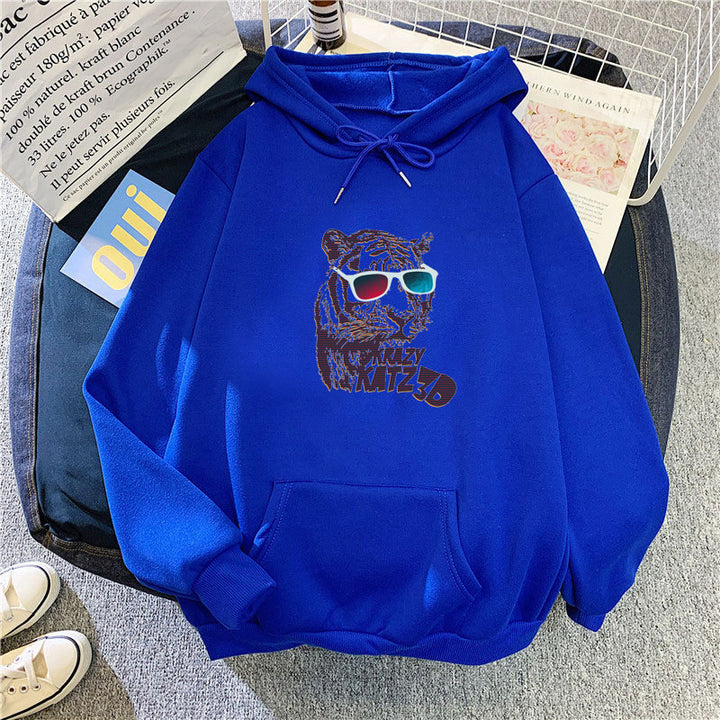 Damen Kapuzenpullover mit stylischem Tiger-Motiv Skjora