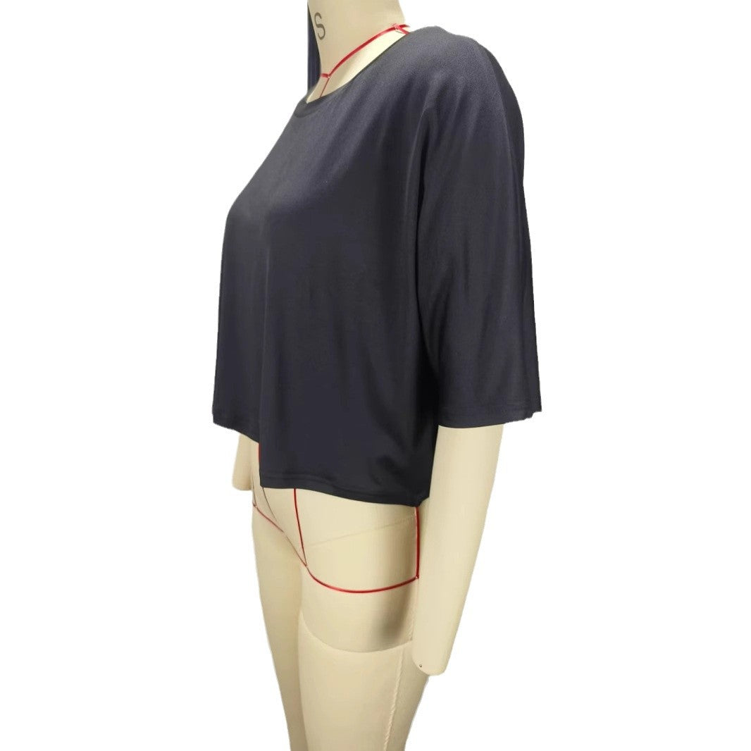 Damer Crop-Top med løs passform Skjora