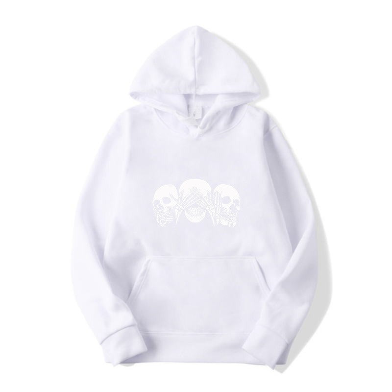 Dame hoodie med kunstnerisk hodeskalle-design Skjora