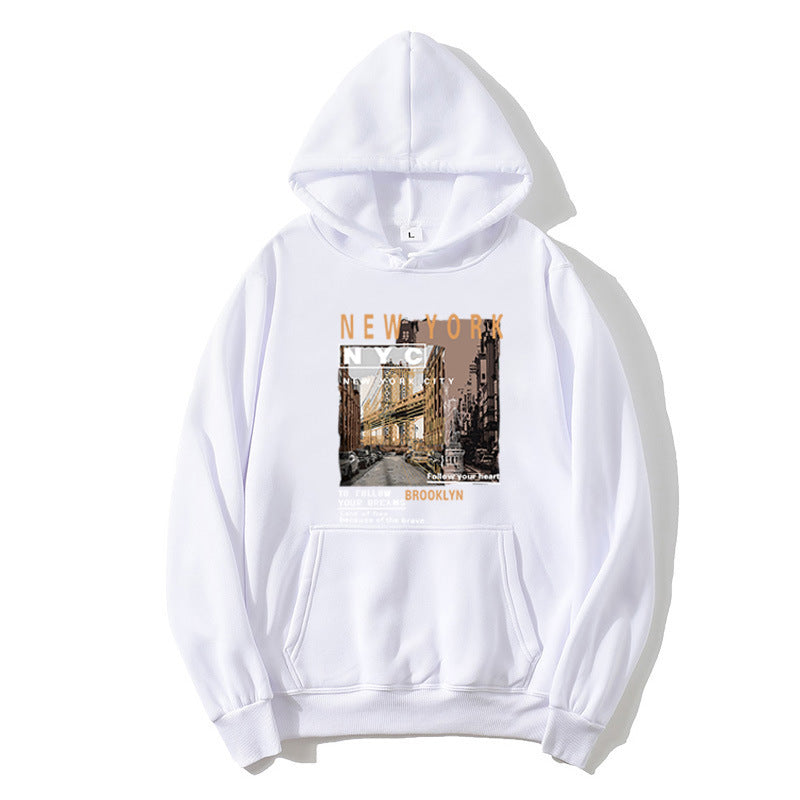 Damen Kapuzenpullover mit stylischem New York Druck Skjora