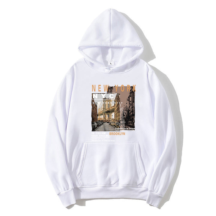 Damen Kapuzenpullover mit stylischem New York Druck Skjora
